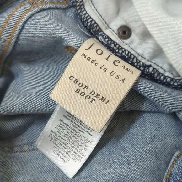 Joie Crop Demi Boot Denim Jeans - Picture 5 of 6